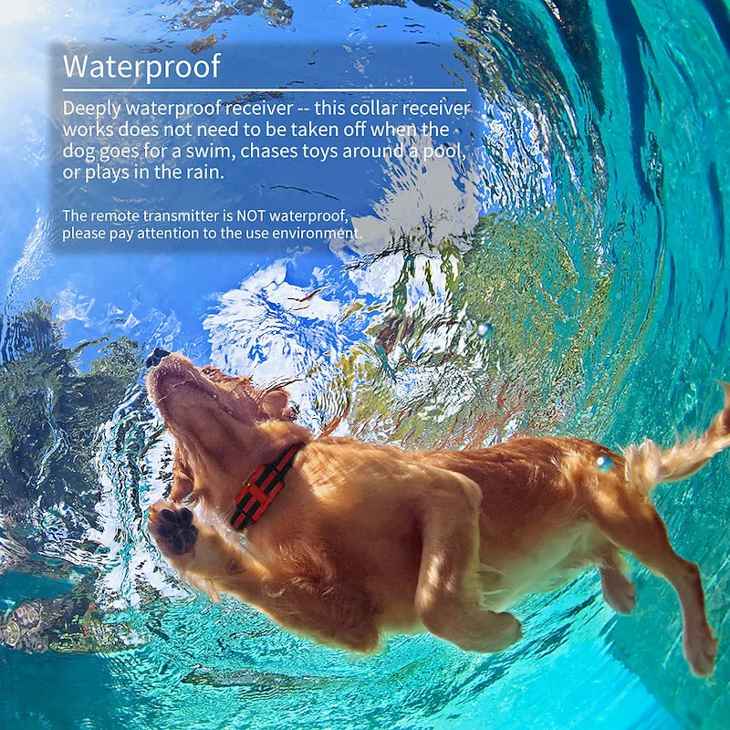 TerraGuard Pro Su Geçirmez Köpek Eğitim Tasması, Beş Yüz Metre Menzilli