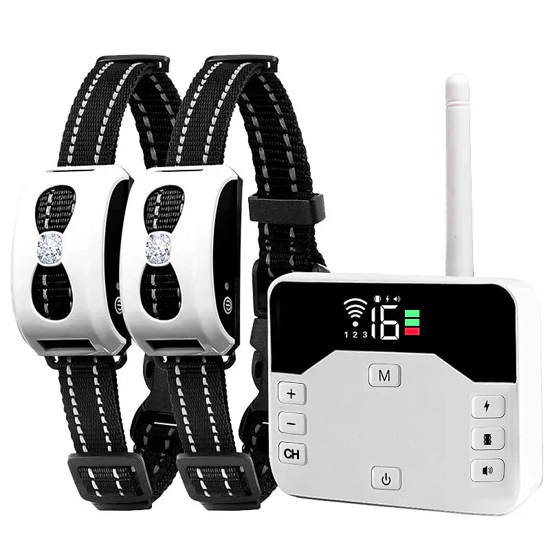 Two-In-One Wireless Fence For Dogs With Outdoor Collar Training