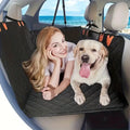 Holdbar vandtæt bilsædebeskytter til hunde med netvindue