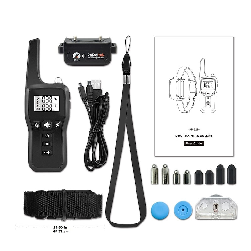 LumenPaw Pro Remote Training Collar For Dogs With Light Beep Vibration And Shock Modes
