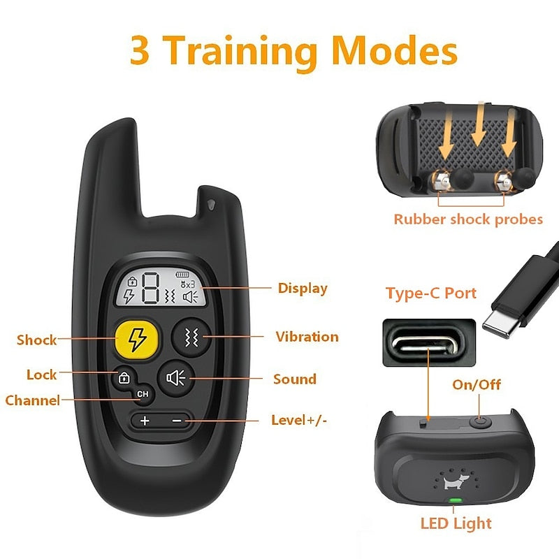 AstraPaw Pro Collar With 500m Waterproof, Rechargeable