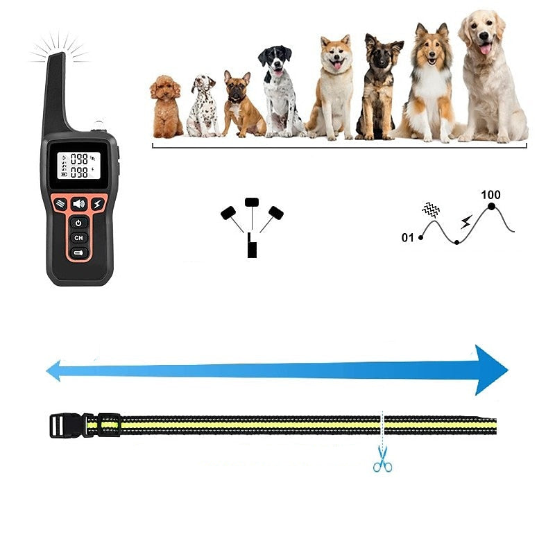 AquaStride Pro 1000m Training Collar Waterproof Dog