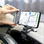 Support de téléphone de voiture réglable pour tableau de bord ou fixation pare-brise