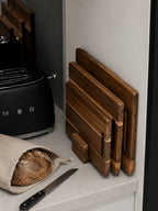 Sæt med solide akacie-skærebrætter