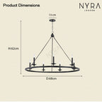 Candeeiro de Teto Circular Sorena para Iluminação Contemporânea Redonda