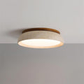 Lampu Siling Travertine dengan Alas Kayu Aureli