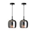 Arden Nordic Pendant Light With Smoky Glass For Kitchen Islands And Dining Areas