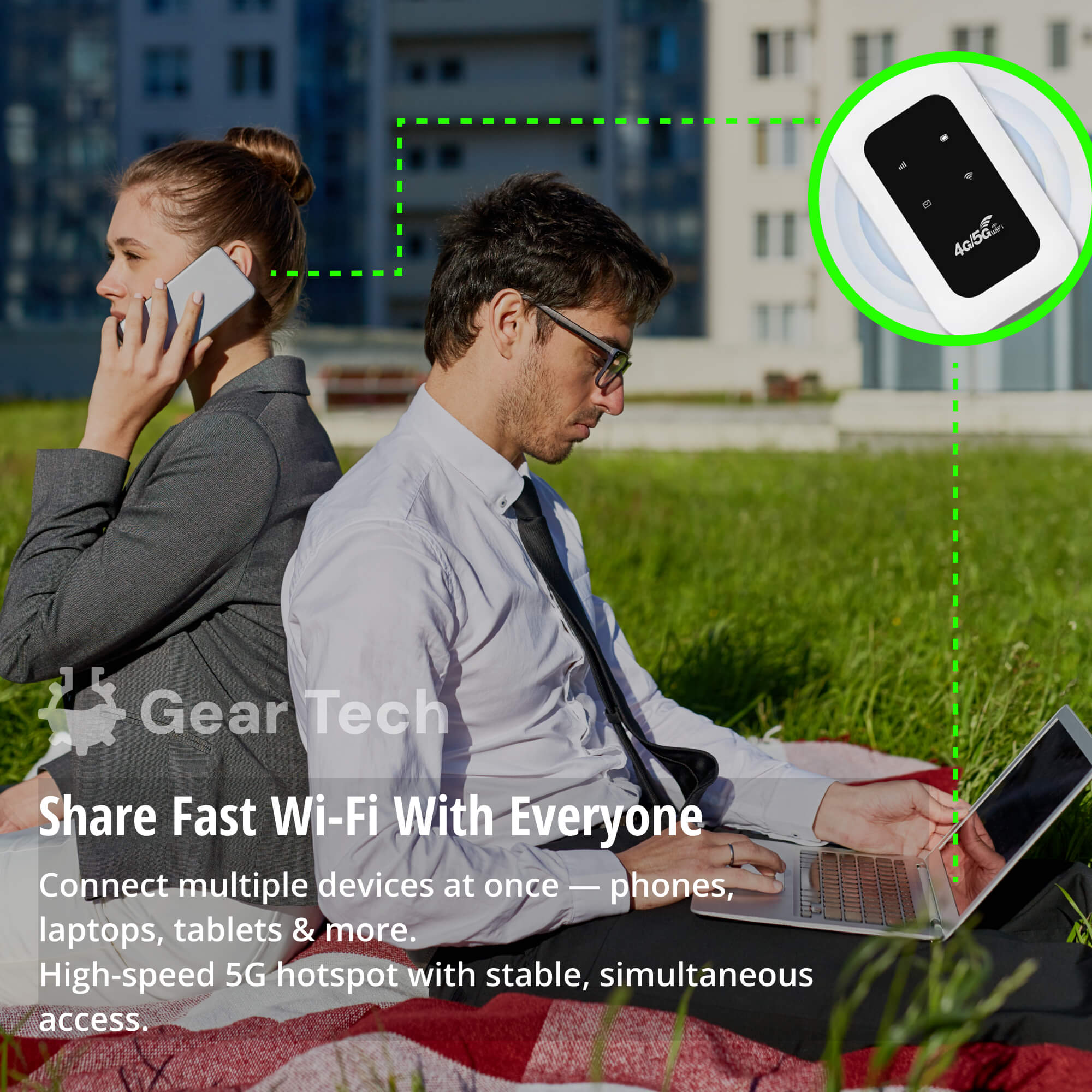 RoamWave 5G Portable WiFi Hotspot For Travel Or Home Use