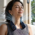 AeroLux Bladeless Nackfläkt, Uppladdningsbar USB C Bärbar Bärbar Kylning