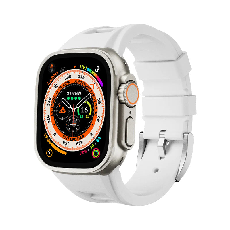 Zephra Sport FKM Ersatzarmband für Apple Watch Zubehör