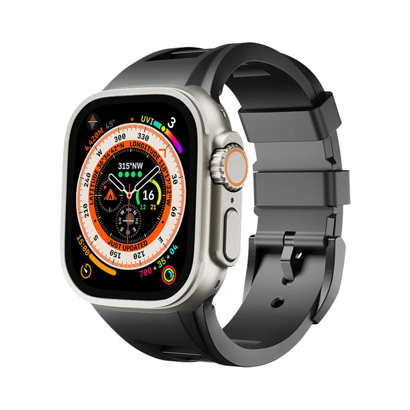 Zephra Sport FKM Ersatzarmband für Apple Watch Zubehör