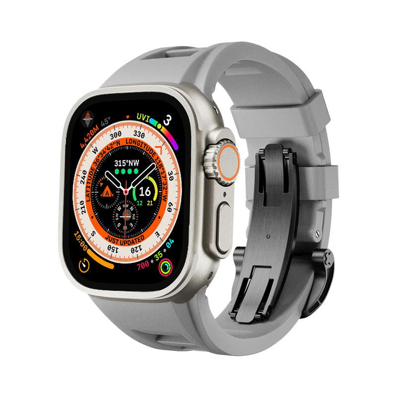 Zephra Sport FKM Ersatzarmband für Apple Watch Zubehör