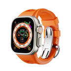 Zephra Sport FKM Ersatzarmband für Apple Watch Zubehör