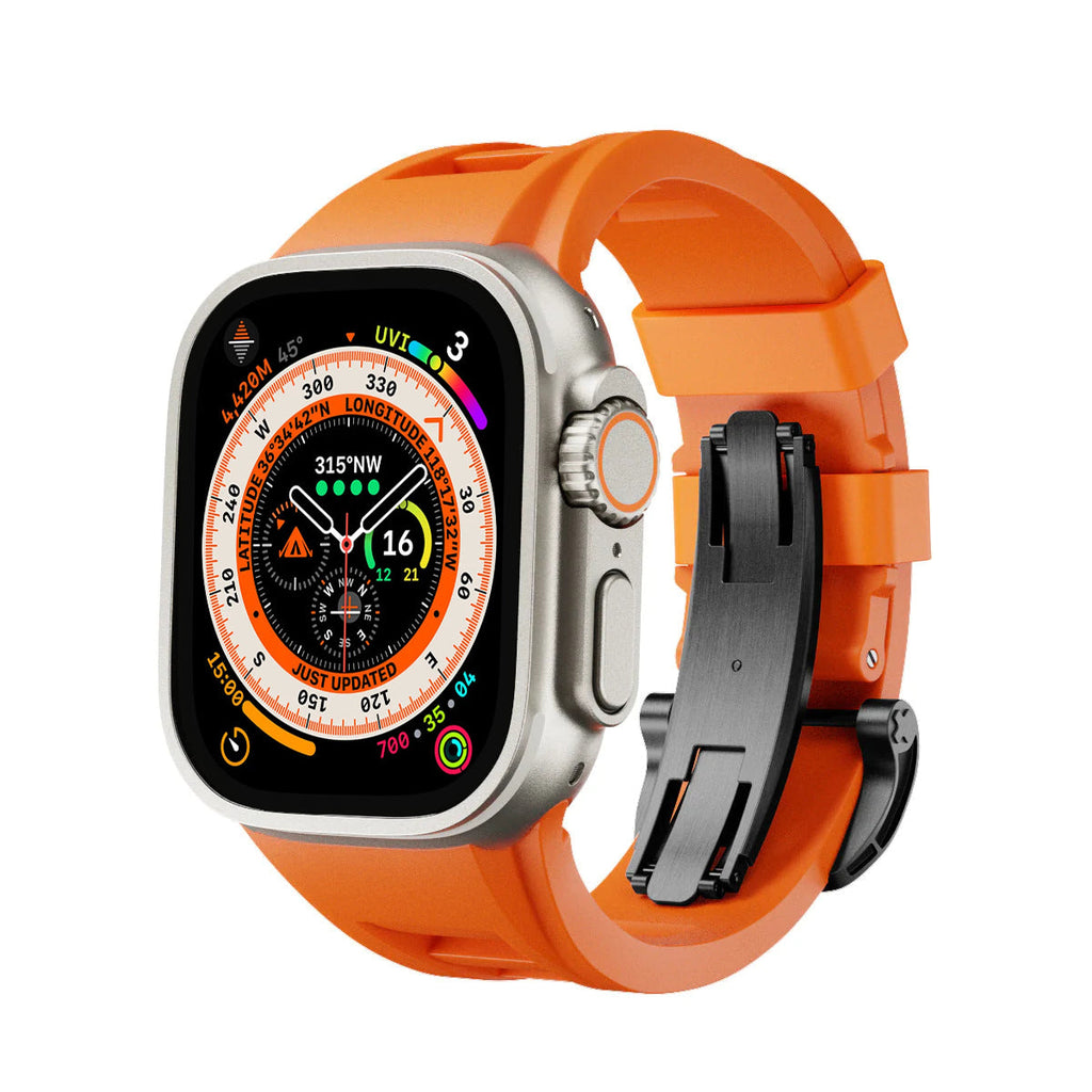 Zephra Sport FKM Ersatzarmband für Apple Watch Zubehör