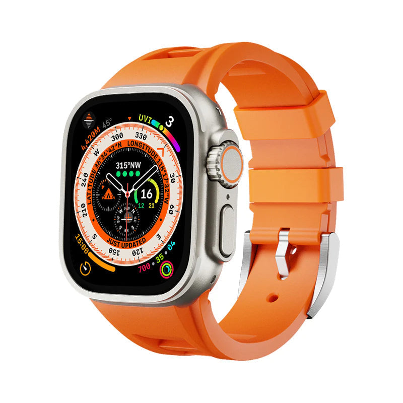 Zephra Sport FKM Ersatzarmband für Apple Watch Zubehör