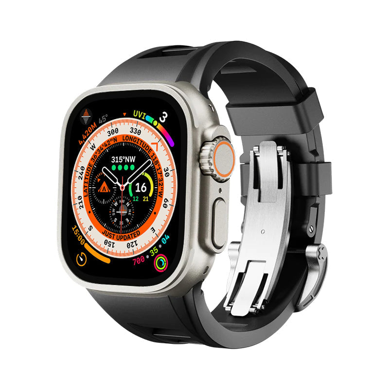 Zephra Sport FKM Ersatzarmband für Apple Watch Zubehör