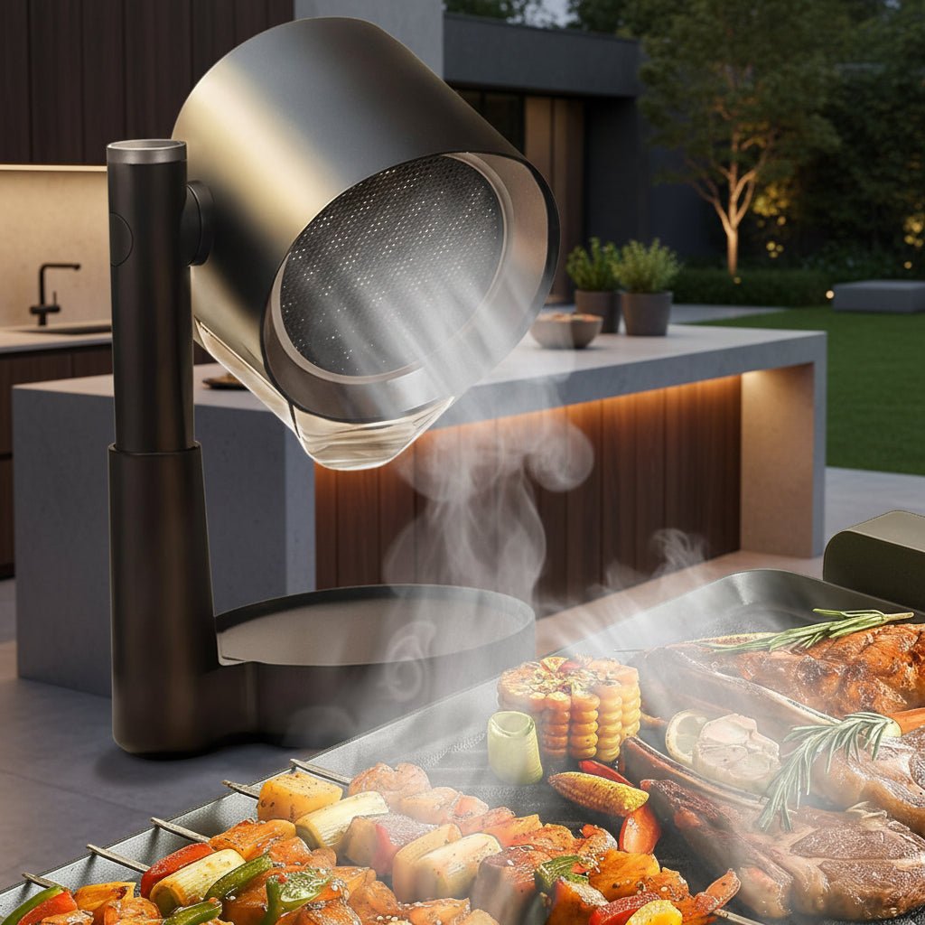 Campana de Cocina Compacta de Encimera con Extractor de Humo y Ventilador