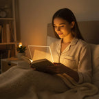 Luz de Leitura LED de Painel Recarregável por USB para Leitura Noturna