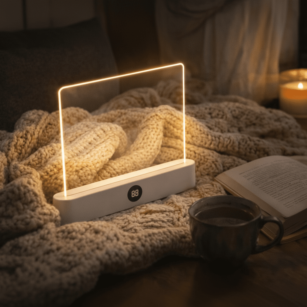 Luz de Leitura LED de Painel Recarregável por USB para Leitura Noturna