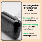 Aparelho Auditivo Bluetooth Vero Recarregável BTE com Cancelamento de Ruído