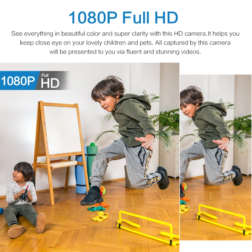 Mini telecamera NovaGuard 1080P con WiFi impermeabile e visione notturna a 160 gradi