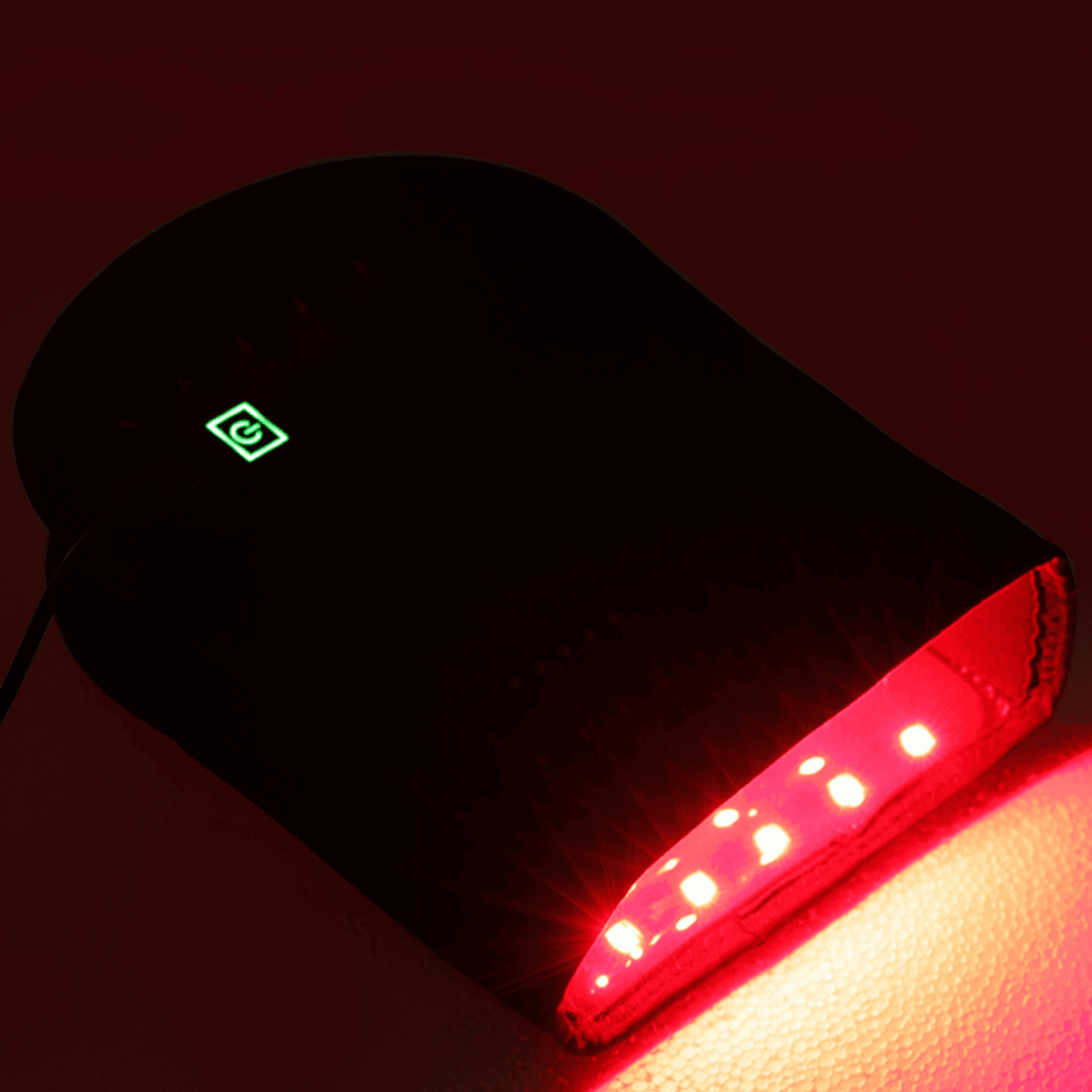Mănușă LumaFlex cu lumină roșie pentru confortul încheieturii și ușurința mâinii