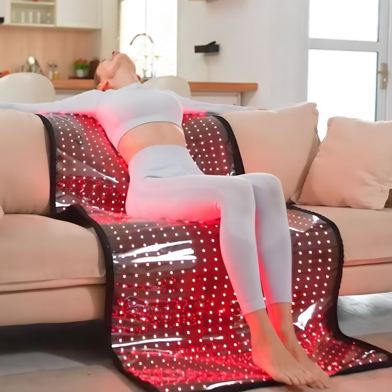 Mata do terapii światłem czerwonym z 1280 diodami LED 660nm i 850nm do domowego wellness