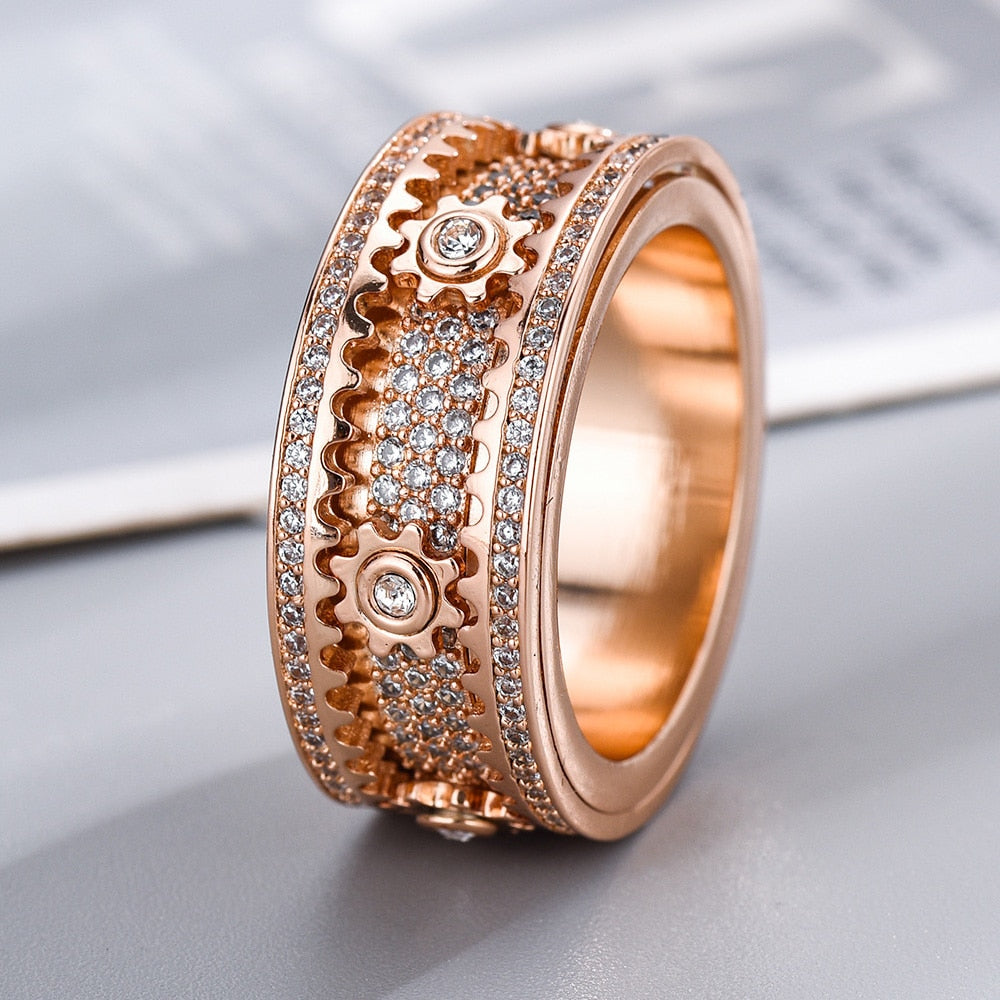 Spinfinity-ring med spinnerbevegelse for profesjonell stressavlastning