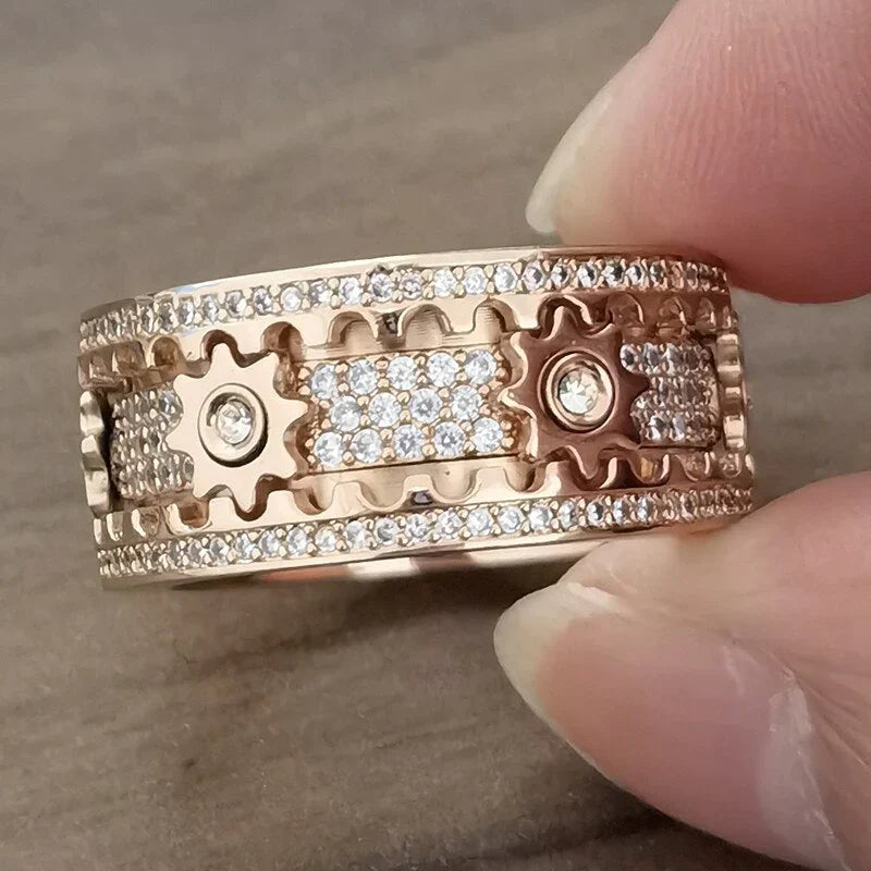 Spinfinity-ring med spinnerbevegelse for profesjonell stressavlastning