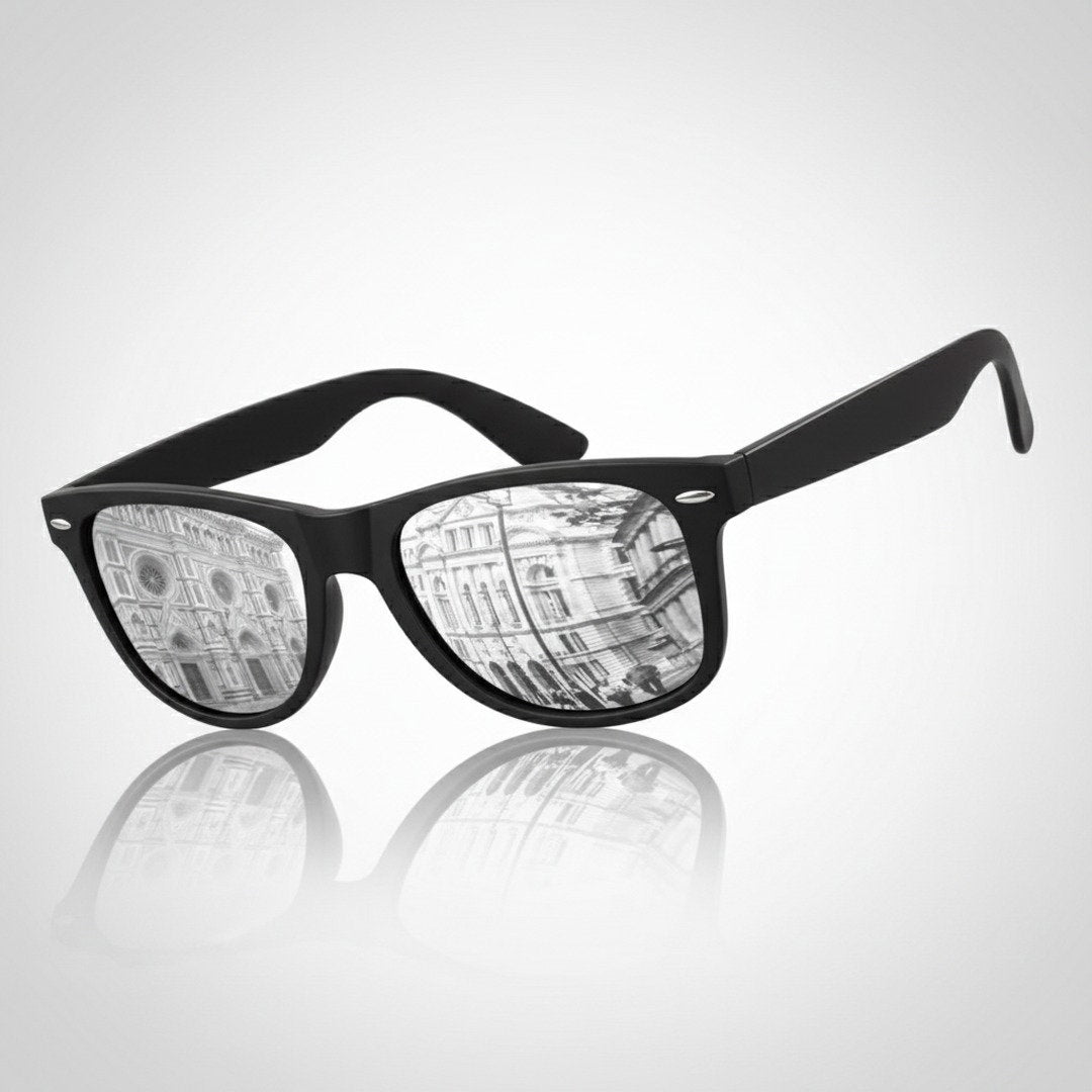 Óculos de Sol Polarizados Unissexo Estilo Anos 80 com Proteção UV400