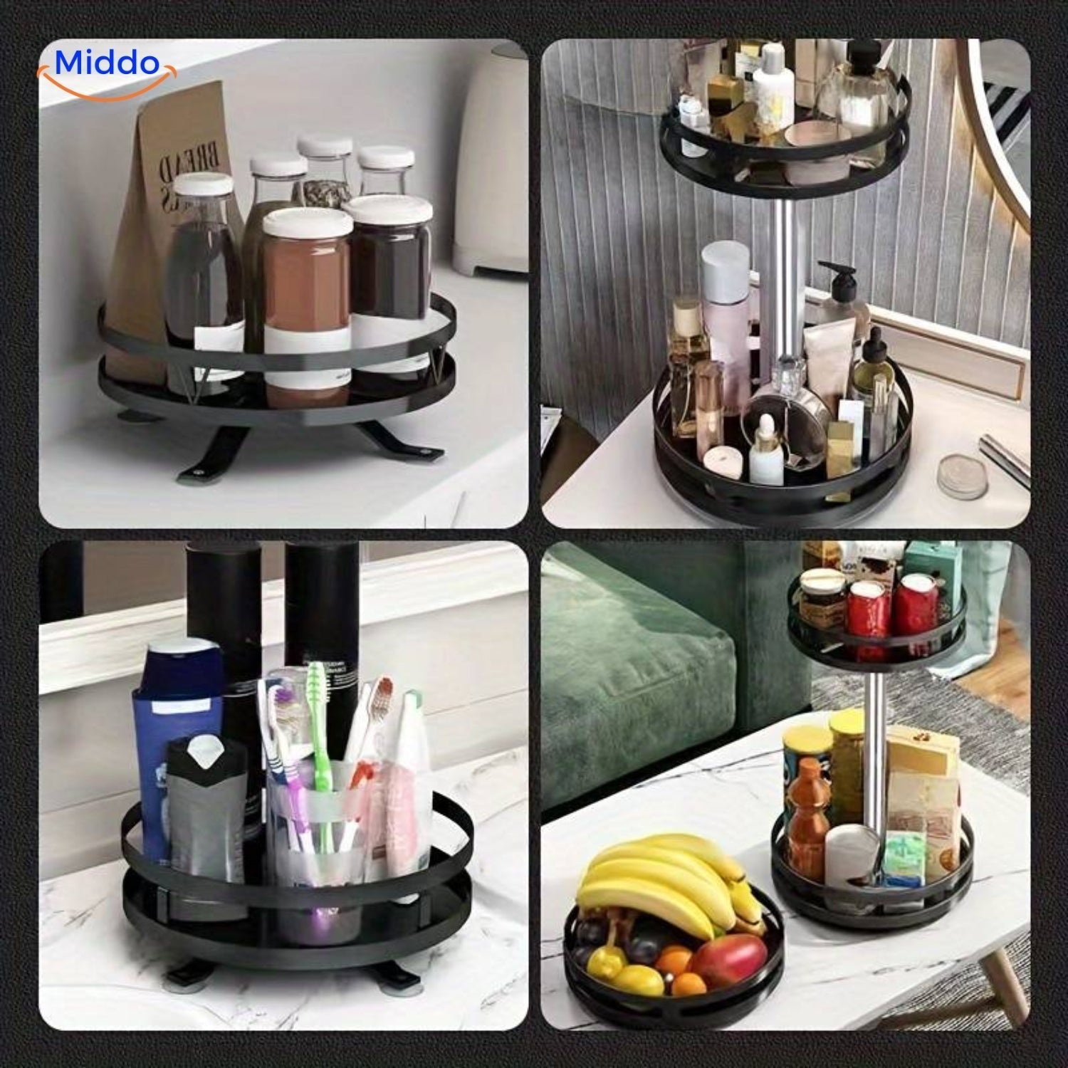 Mensola girevole Twistrack 360 per organizzazione cucina e armadio