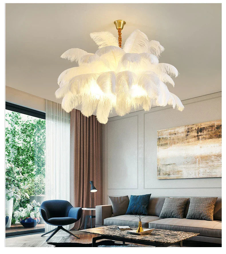 AstraFeather hanglamp, handgemaakt voor moderne verlichting
