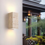 LumaStone Verlichting Travertijn LED Wandlamp Geperforeerd Ontwerp