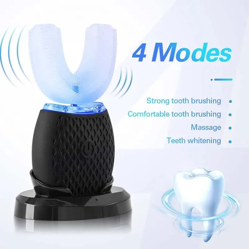 360 Degree Ultrasonic Smart Toothbrush With Hands Off Whitening And Deep Clean