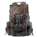 Zaino da viaggio Ridgeway con dettagli in pelle e tela resistente