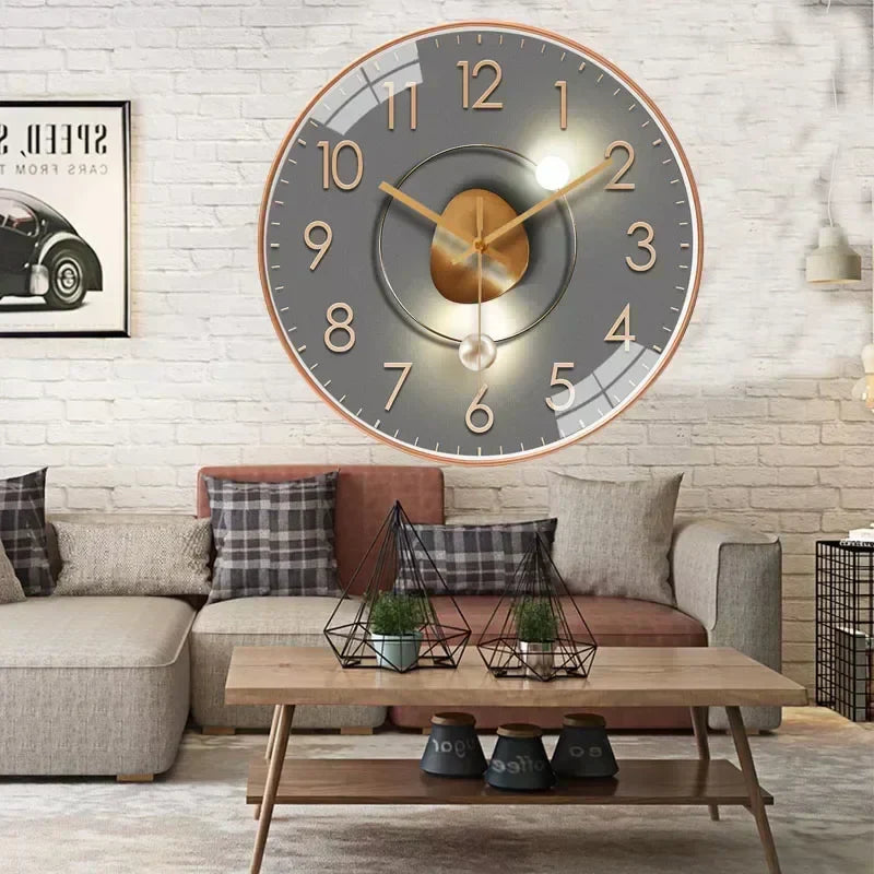 Avelon Silent Wall Clock In Classic Style For Bedroom And Office