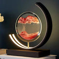 LumaAura Moon Lamp s pískem a vodní uměleckou světelnou dekorací na stůl