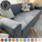 Elastic Sofa Slipcover Anti Slip Backing Washable Fits 1 To 3 Seat Couches