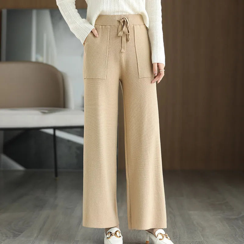 Aveline Wool Sweatpants For Everyday Comfort With Breathable Design