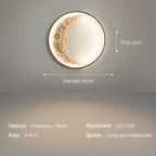 Moonlit Crescent Wall Fixture For Modern Living Spaces