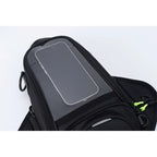 Bolsa para tanque de motocicleta con ventana táctil para navegación y almacenamiento