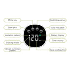 Wearable Breast Pump With Three Modes And Nine Intensity Levels