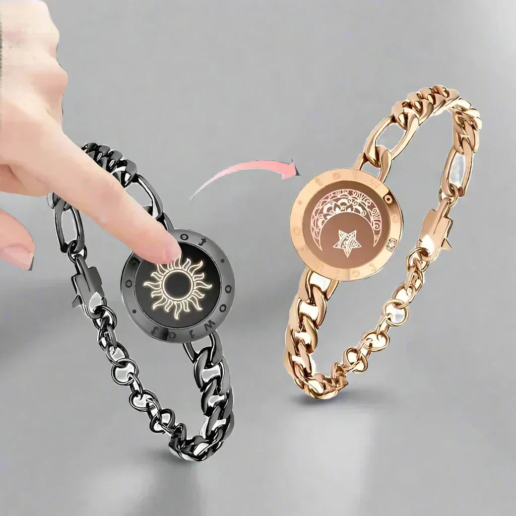 AuroraBond Across Miles Duo Bracelets With Light And Vibrations