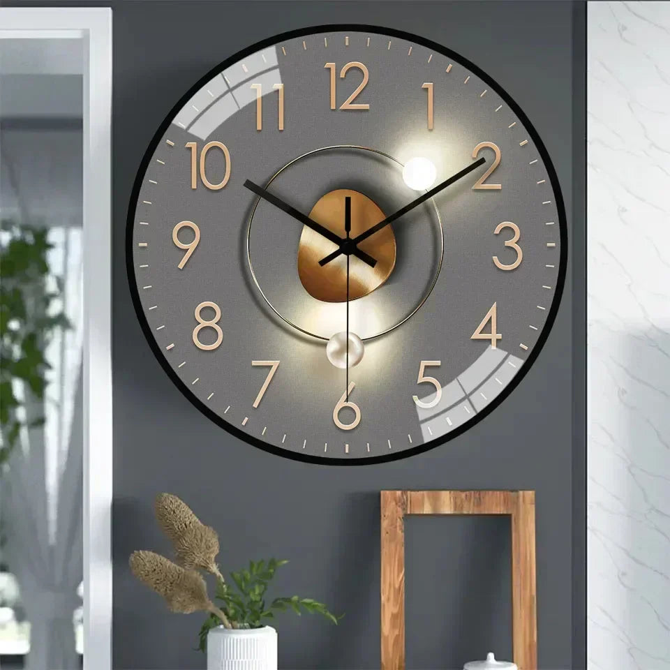Avelon Silent Wall Clock In Classic Style For Bedroom And Office