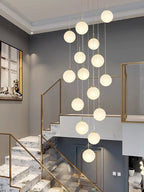 Lampada a sospensione Liora Orb per ingressi e hall eleganti
