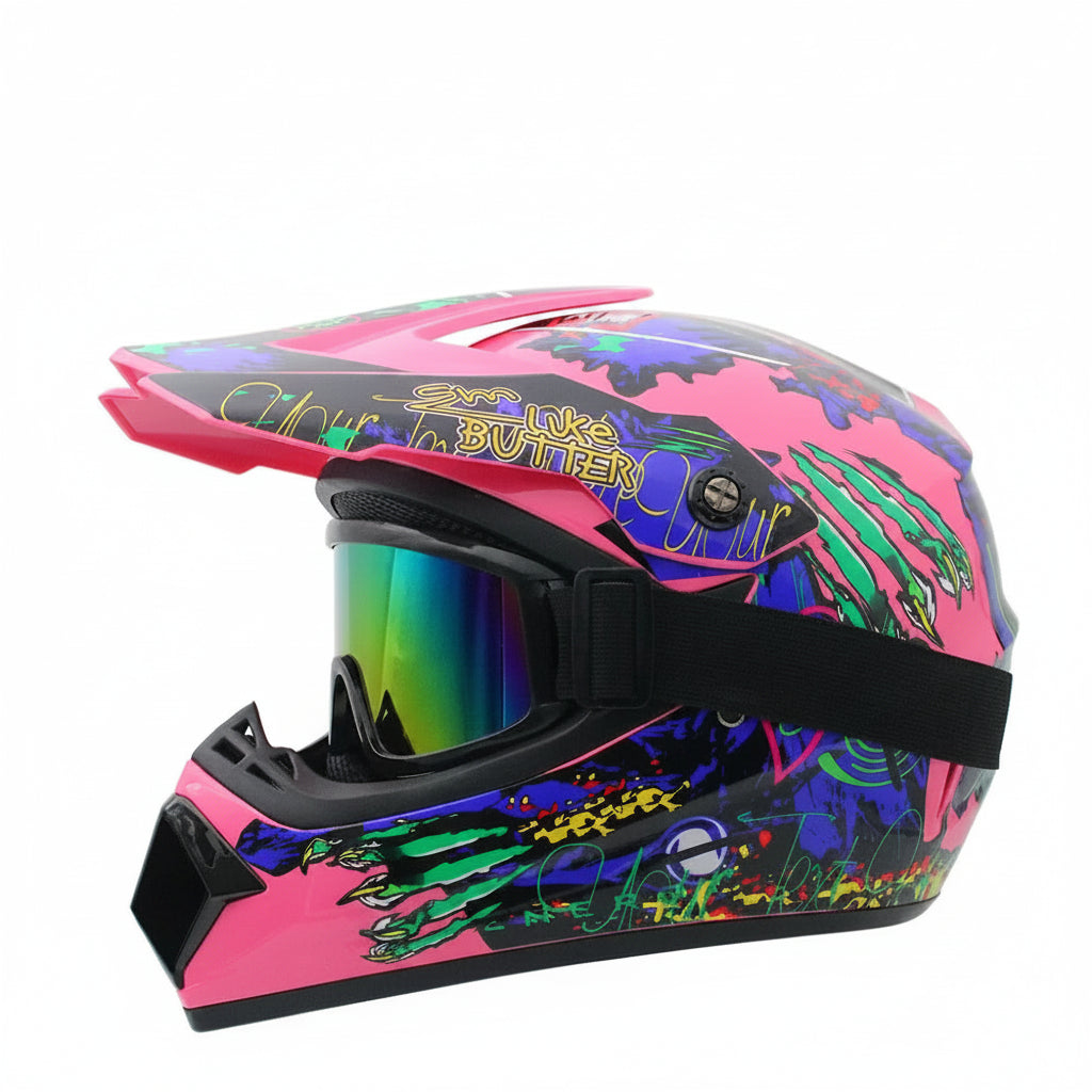 Full-Face Motocross Helmet with DOT & ECE Certification