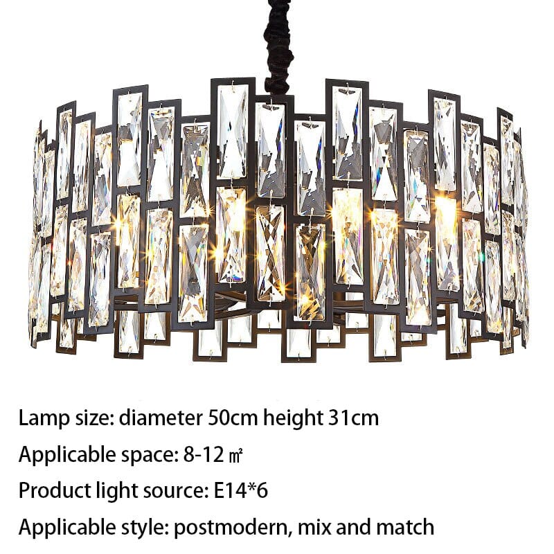 Candeeiro de Cristal Kylar com Elementos LED Coleção Arden