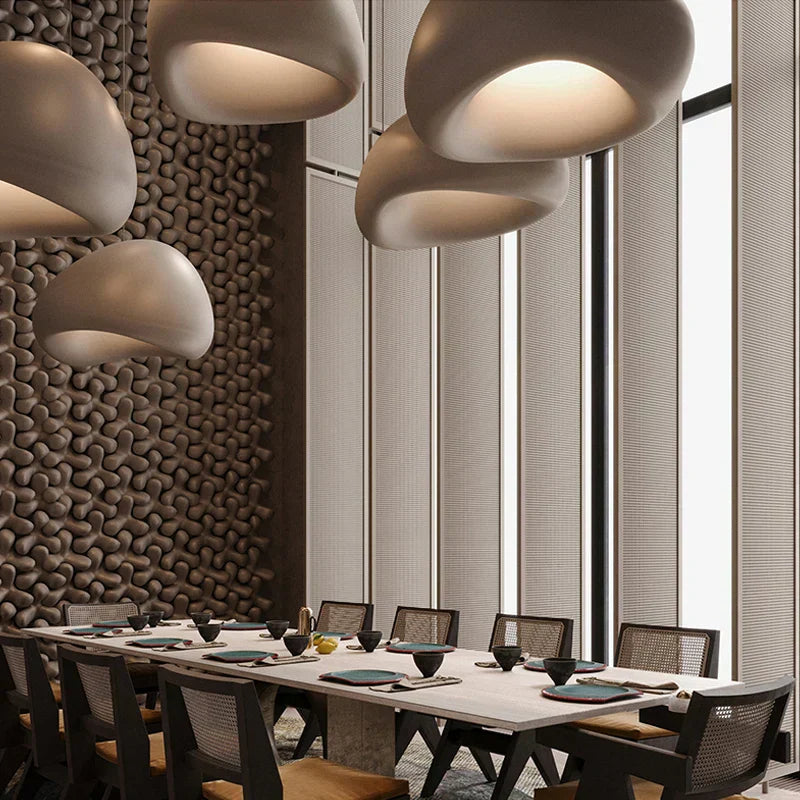 WabiSabiGlow Ambient Pendant Light For Minimalist Living Spaces