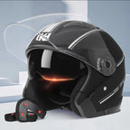Modułowy kask motocyklowy z podnoszoną szczęką i podwójnymi wizjerami, certyfikowany DOT i ECE