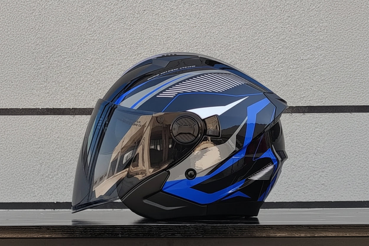Versatile Half-Helmet with Dual-Lens System